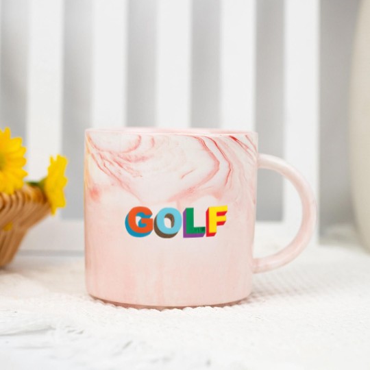 Discover Multi color 3D Golf Wang Marble Mugs