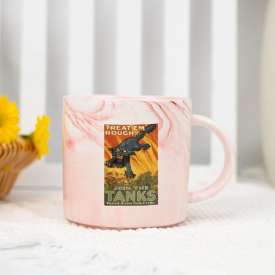 Discover WW1 Propaganda - US Military Vintage Marble Mugs