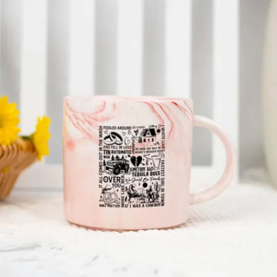 Discover Miranda Marble Mugs - Country Music Marble Mugs Women - lambert Tou