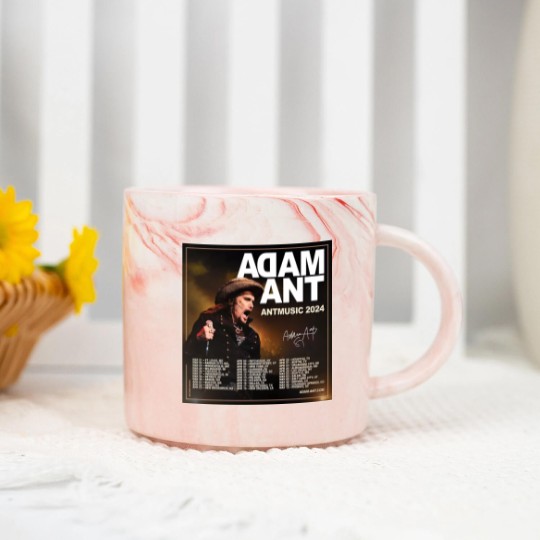 Discover Adam Ant Autumn 2024 UK ANTMUSIC Tour Unisex Marble Mugs