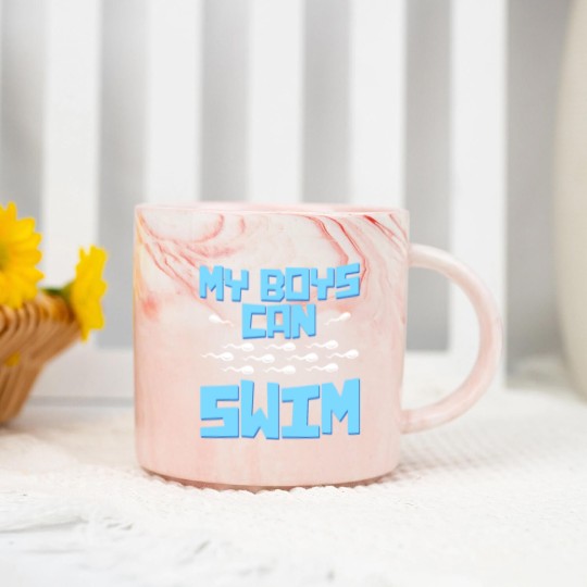 Discover Pregnancy for Man Marble Mugs