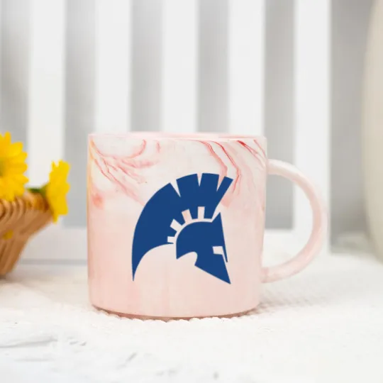 Discover Tacoma Community College Titans logo Marble Mugs