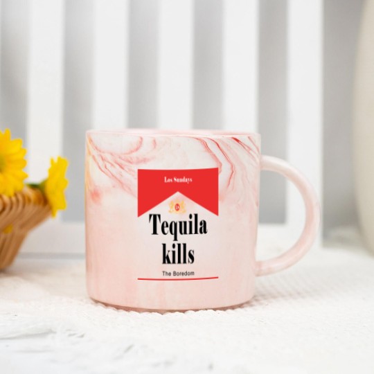 Discover Los Sundays Tequila Kills the Boredom Marble Mugs