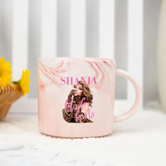Discover Shania Twain Let's Go Girls Graphic Marble Mugs