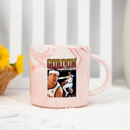Discover Aaron Gordon Vintage Marble Mugs, Legend Professional Basketball Players Marble Mugs