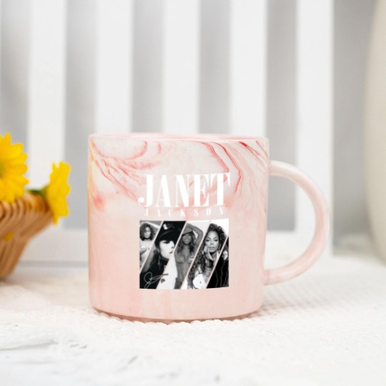 Discover Janet Jackson Signature Marble Mugs, 90s Vintage Janet Jackson Marble Mugs