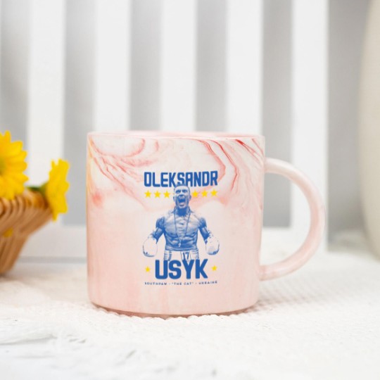 Discover Oleksandr Usyk Marble Mugs