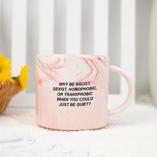 Discover Frank Ocean Marble Mugs - Why Be Racist Just Be Quiet 100% Cotton - Activist Marble Mugs