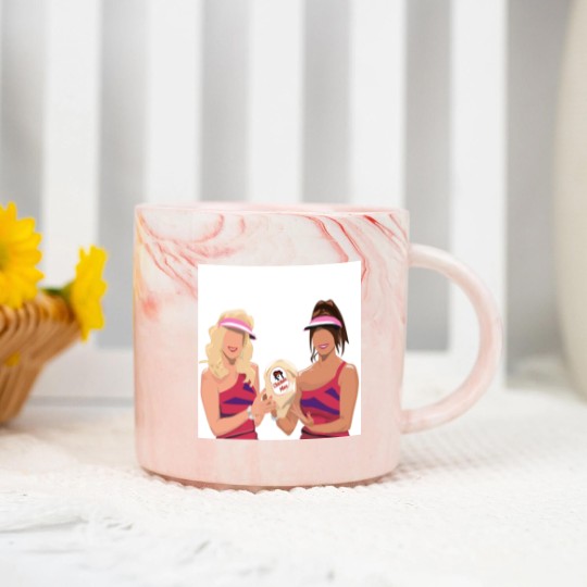 Discover SNL Super Showcase Maya Rudolph and Kristen Wiig Marble Mugs