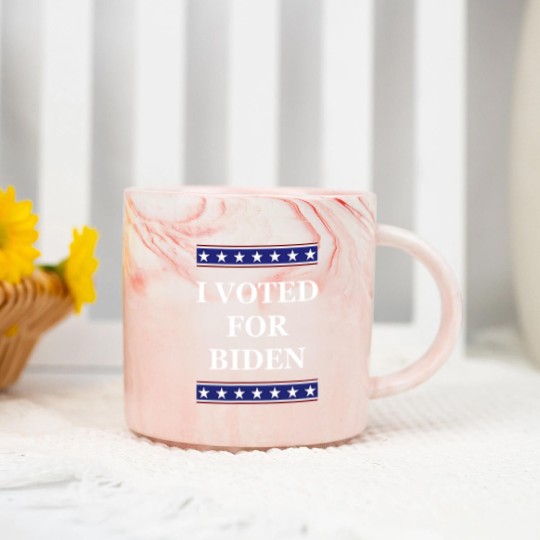 Discover i voted for biden pro joe biden democrats liberals gifts Marble Mugs