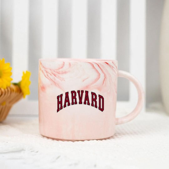 Discover Get Here Harvard University Marble Mugs - Arched Block - Officially Licensed Marble Mugs