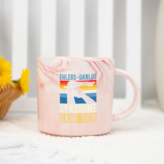Discover Ehlers-Danlos Syndrome Gang Sign EDS HSD Marble Mugs