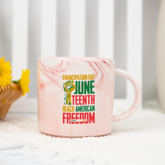 Discover Juneteenth Marble Mugs Women Juneteenth