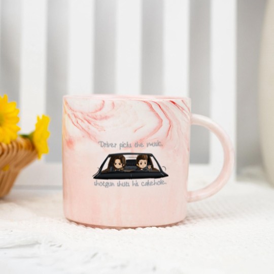Discover SHOTGUN SHUTS HIS CAKEHOLE Marble Mugs