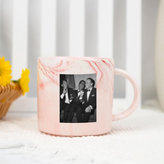 Discover The Rat Pack Frank Sinatra Sammy Davis Jr Dean Martin Las Vegas The Mob Rat Pack Classi Marble Mugs