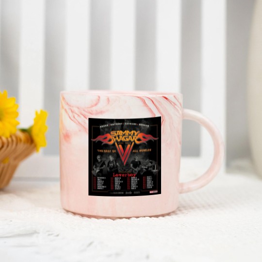 Discover Sammy Hagar Tour 2024 With Loverboy Marble Mugs S