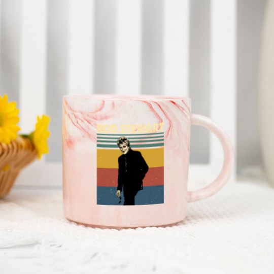 Discover Rod Stewart Retro Vintage Marble Mugs, Rod Stewart Gift Marble Mugs