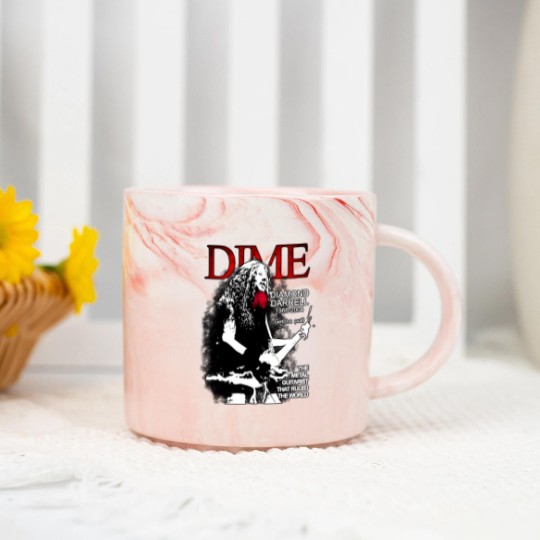 Discover Dimebag Darrell Mayhem Skull Damageplan Marble Mugs