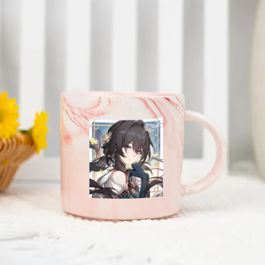 Discover Honkai Star Hail - Ruan Mei  Valentines Day Artwork 2024 Marble Mugs