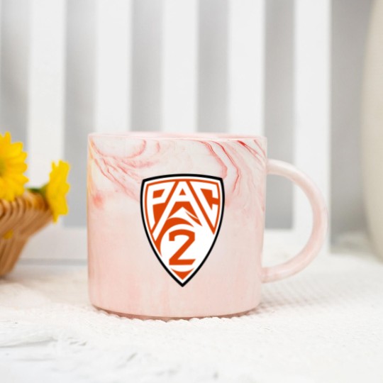 Discover Oregon State PAC 2 Logo Marble Mugs