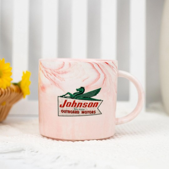Discover JOHNSON VINTAGE OUTBOARD MOTORS USA Marble Mugs