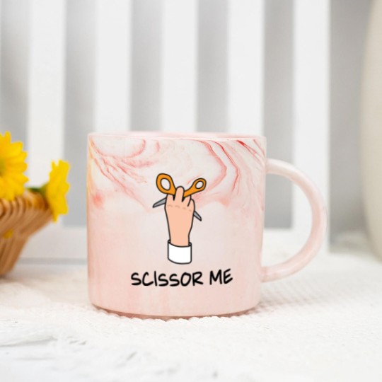 Discover The Office – Scissor Me Marble Mugs
