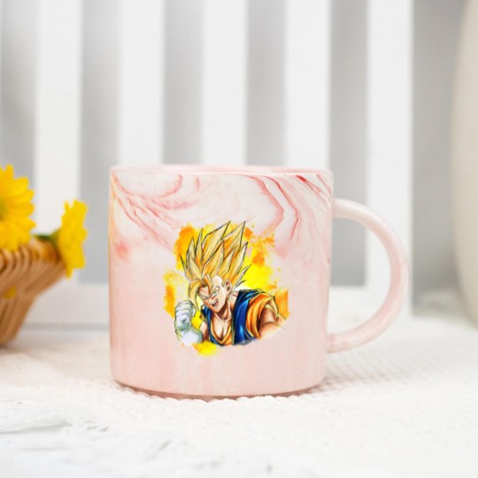 Discover VEGITO SUPER SAIYAN Marble Mugs