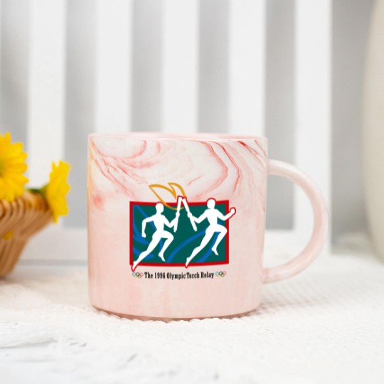 Discover 1996 Summer Olympics torch relay Marble Mugs