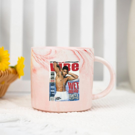 Discover Usher Cover Marble Mugs, Usher Album Marble Mugs, Retro Usher Marble Mugs