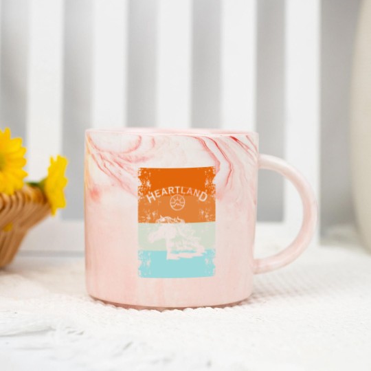 Discover Heartland,heartland ranch,Sunset heartland Marble Mugs