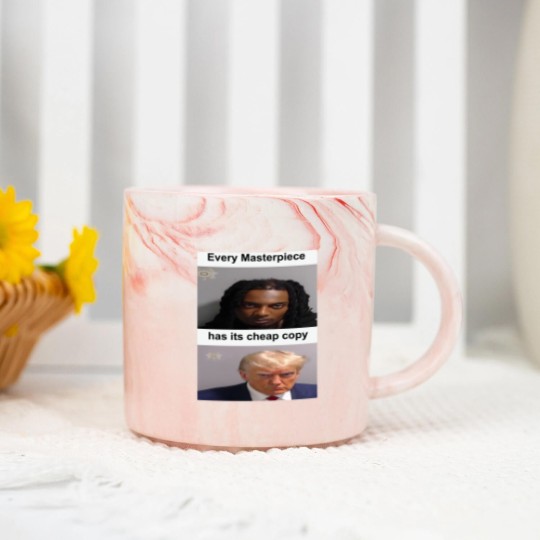 Discover Playboi Carti Donald Trump Mugshot Marble Mugs