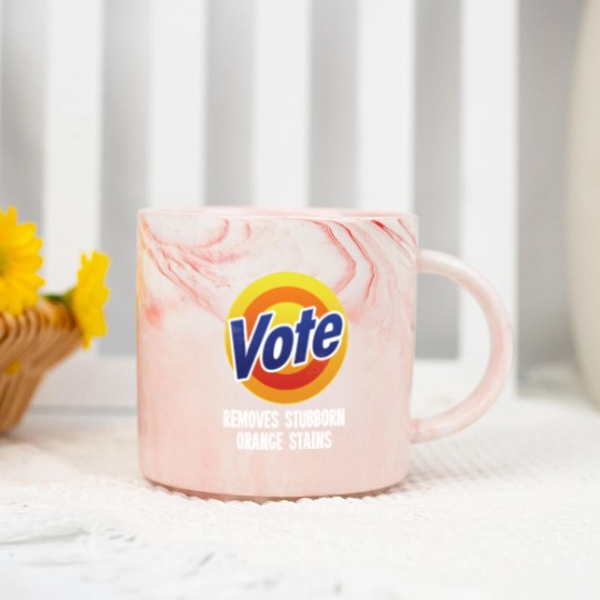 Discover Vote Removes Stubborn Orange Stains - Grunge ver Marble Mugs