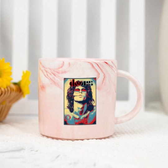 Discover The Doors Jim Morrison American Poet Rock Music Marble Mugs