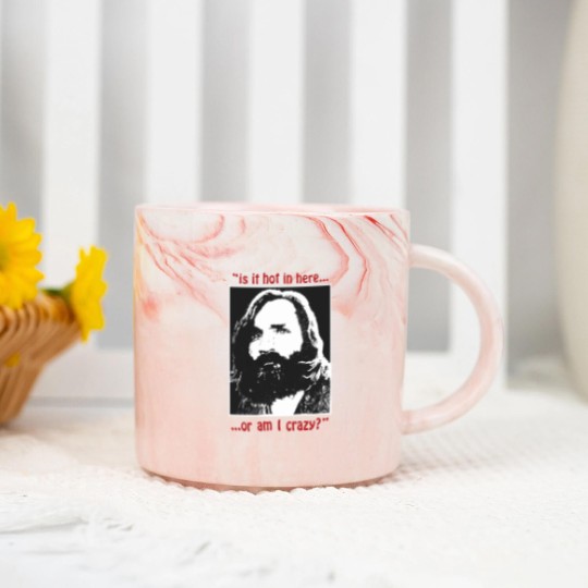 Discover New Rare Charles Manson Is It Hot In Here Serial Killer Marble Mugs