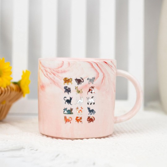 Discover Warrior cats pattern 1 Marble Mugs