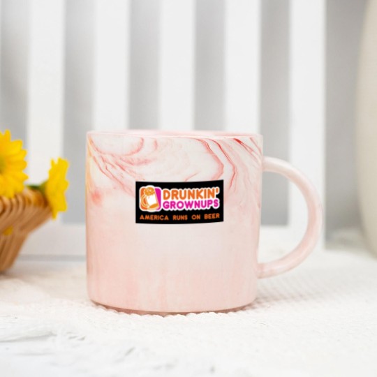 Discover Drunkin Grownups America Version Marble Mugs