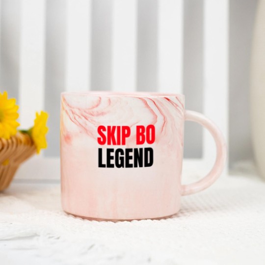 Discover Skip Bo Player Legend   Funny Skip Bo Marble Mugs for Men Marble Mugs