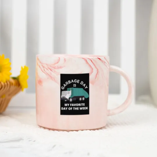 Discover Garbage Day Is My Favorite Day Marble Mugs