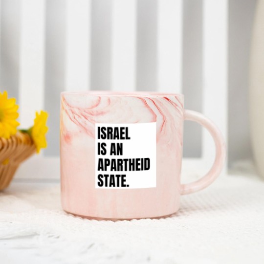 Discover Israel is an Apartheid State Marble Mugs