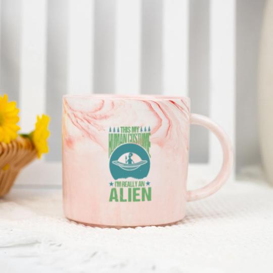 Discover Alien Alien Marble Mugs