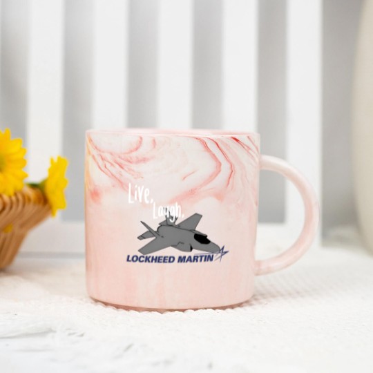 Discover Live, Laugh, Lockheed Martin Unisex Marble Mugs