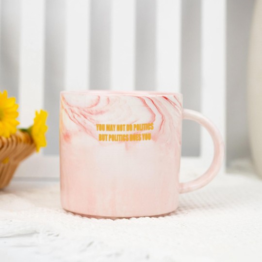Discover Doing Politics Marble Mugs