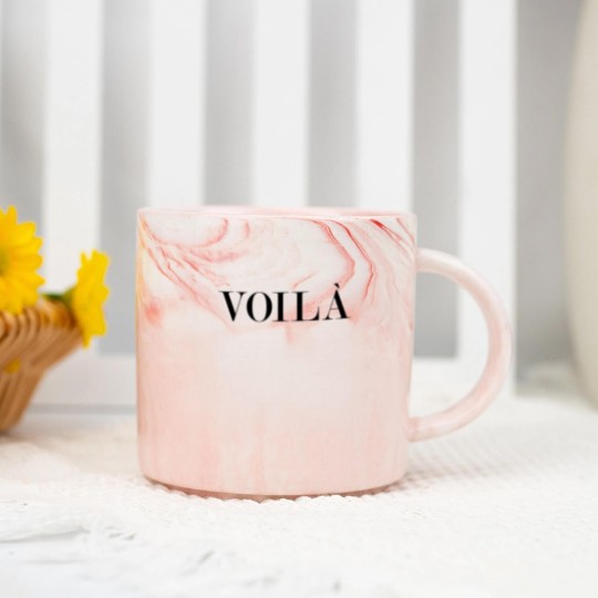 Discover Voila, Voila Marble Mugs, French Marble Mugs, Voila Women Marble Mugs, Unisex Marble Mugs