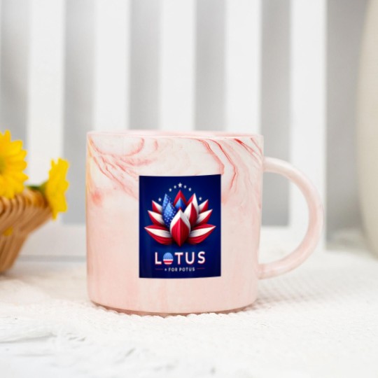 Discover lotus for potus kamala for president 2024 Marble Mugs