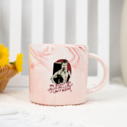 Discover Vintage Chuck Norris The Boogeyman Movie Actors Black Marble Mugs