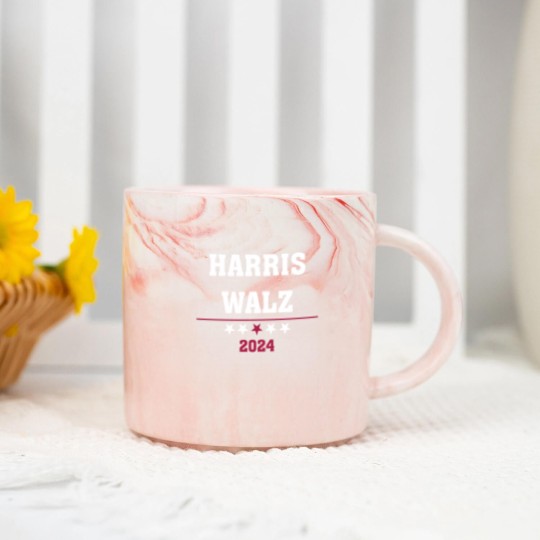 Discover Kamala Harris Tim Walz 2024 ,Democrat VP Vice President USA Election Marble Mugs