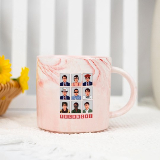 Discover Rushmore Max Fischer Grid Marble Mugs