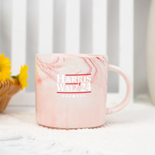 Discover Harris Walz 2024 Marble Mugs | Vote Kamala Marble Mugs | Marble Mugs | Marble Mugs