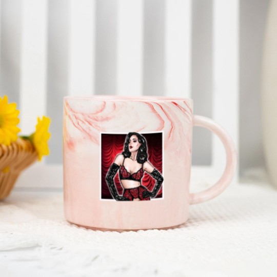 Discover Celebrating the icons - Dita Von Teese (red version) Marble Mugs