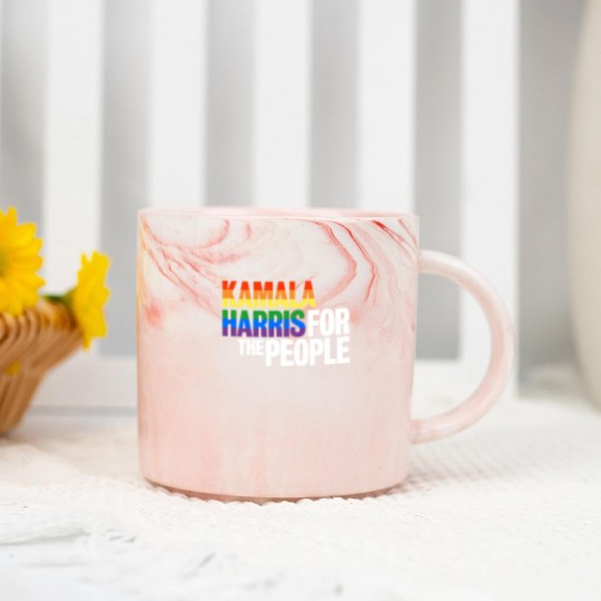 Discover Kamala Harris For President Marble Mugs, LGBT Gay Pride Rainbow